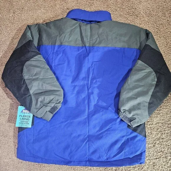 NWT Maxam Mountain Goose Down Jacket Mens M Fleece Insulated Winter Coat Y2K - Picture 2 of 9